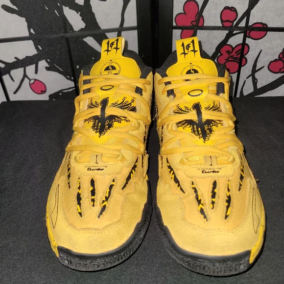 Puma Porche X  Yellow and Black Sneakers - Picture 3 of 7